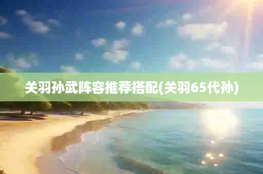 关羽孙武阵容推荐搭配(关羽65代孙)