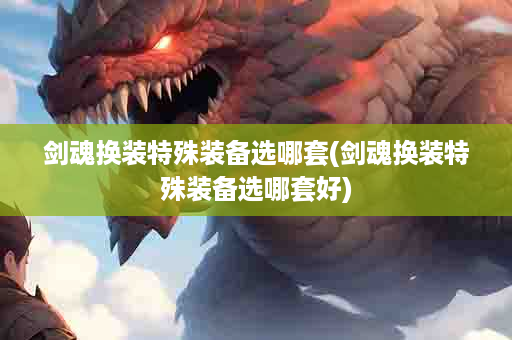 剑魂换装特殊装备选哪套(剑魂换装特殊装备选哪套好)
