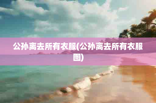 公孙离去所有衣服(公孙离去所有衣服图)