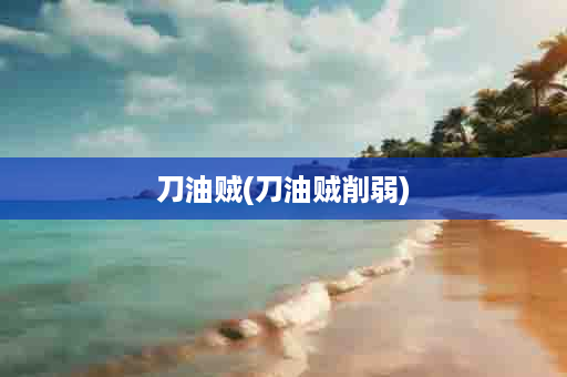 刀油贼(刀油贼削弱)
