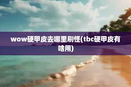 wow硬甲皮去哪里刷怪(tbc硬甲皮有啥用)