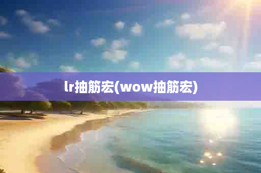 lr抽筋宏(wow抽筋宏)