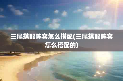 三尾搭配阵容怎么搭配(三尾搭配阵容怎么搭配的)