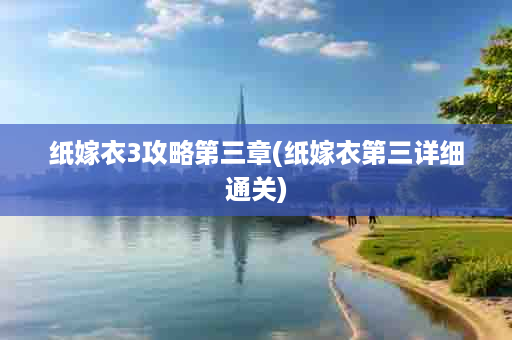 纸嫁衣3攻略第三章(纸嫁衣第三详细通关)