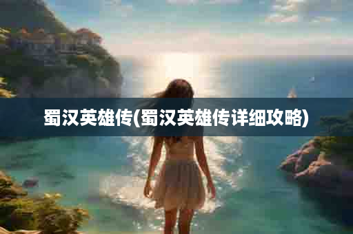蜀汉英雄传(蜀汉英雄传详细攻略)