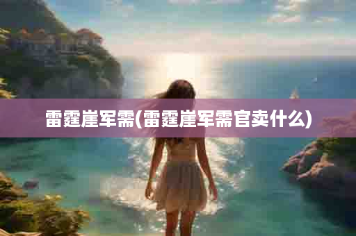 雷霆崖军需(雷霆崖军需官卖什么)
