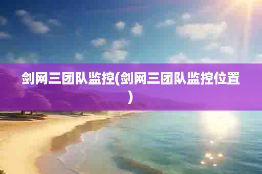 剑网三团队监控(剑网三团队监控位置)