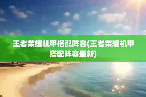 王者荣耀机甲搭配阵容(王者荣耀机甲搭配阵容最新)