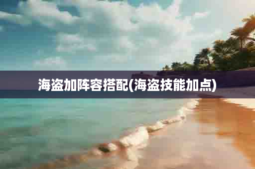 海盗加阵容搭配(海盗技能加点)