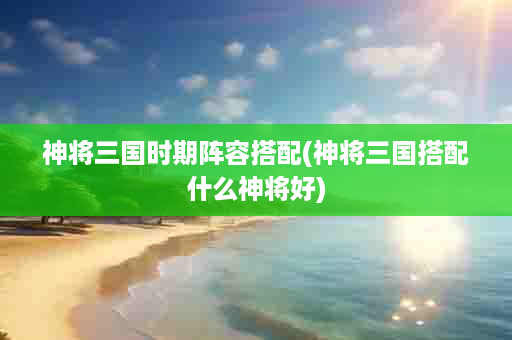 神将三国时期阵容搭配(神将三国搭配什么神将好)