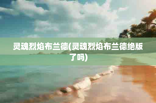 灵魂烈焰布兰德(灵魂烈焰布兰德绝版了吗)