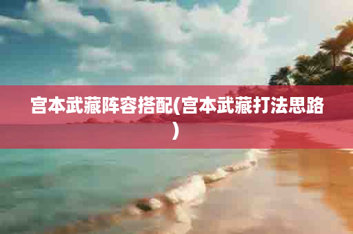 宫本武藏阵容搭配(宫本武藏打法思路)