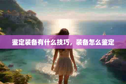 鉴定装备有什么技巧，装备怎么鉴定