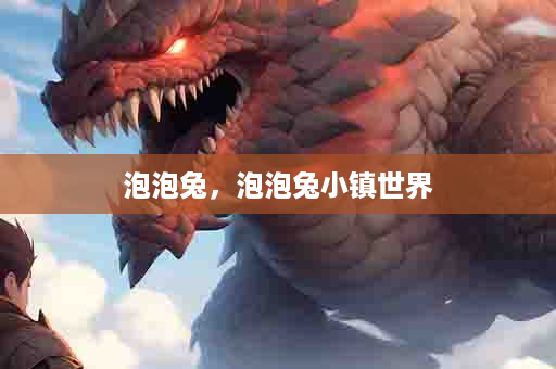 泡泡兔，泡泡兔小镇世界