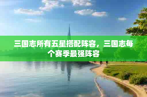三国志所有五星搭配阵容，三国志每个赛季最强阵容