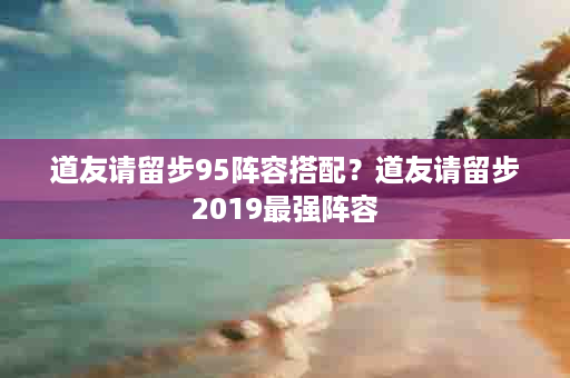 道友请留步95阵容搭配？道友请留步2019最强阵容