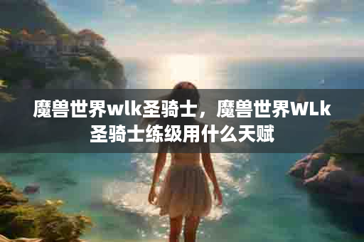 魔兽世界wlk圣骑士，魔兽世界WLk圣骑士练级用什么天赋