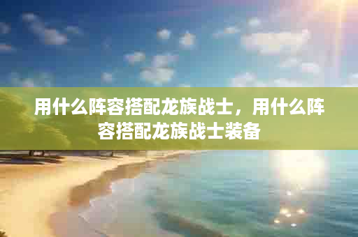 用什么阵容搭配龙族战士，用什么阵容搭配龙族战士装备