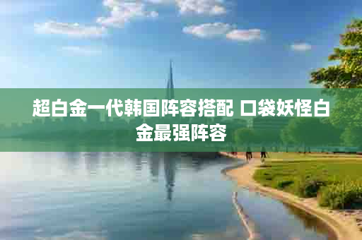 超白金一代韩国阵容搭配 口袋妖怪白金最强阵容