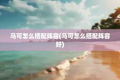 马可怎么搭配阵容(马可怎么搭配阵容好)