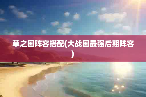 草之国阵容搭配(大战国最强后期阵容)