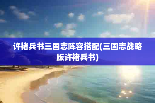 许褚兵书三国志阵容搭配(三国志战略版许褚兵书)