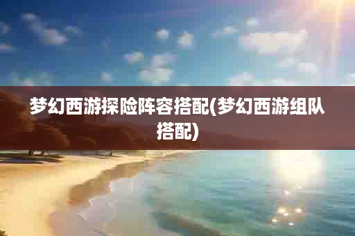 梦幻西游探险阵容搭配(梦幻西游组队搭配)