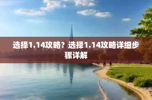 选择1.14攻略？选择1.14攻略详细步骤详解