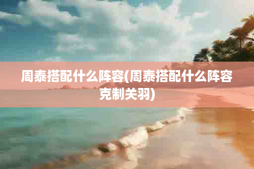 周泰搭配什么阵容(周泰搭配什么阵容克制关羽)