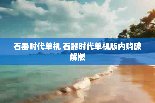 石器时代单机 石器时代单机版内购破解版