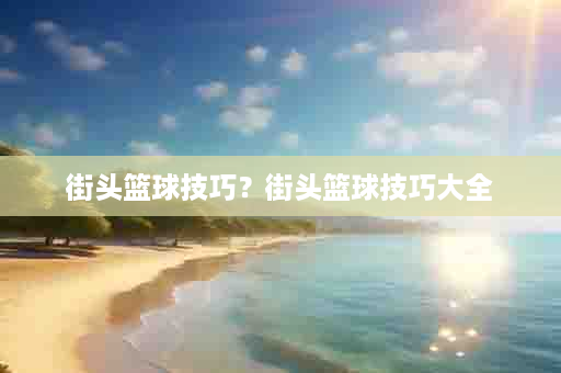 街头篮球技巧？街头篮球技巧大全