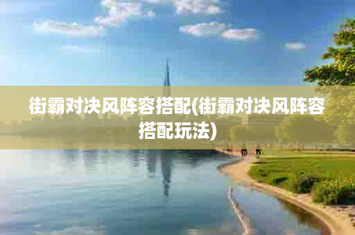 街霸对决风阵容搭配(街霸对决风阵容搭配玩法)