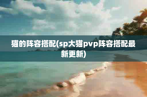 猫的阵容搭配(sp大猫pvp阵容搭配最新更新)