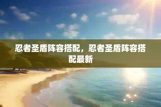 忍者圣盾阵容搭配，忍者圣盾阵容搭配最新