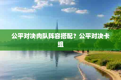 公平对决肉队阵容搭配？公平对决卡组
