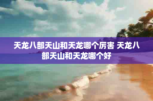 天龙八部天山和天龙哪个厉害 天龙八部天山和天龙哪个好