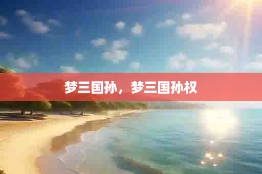 梦三国孙，梦三国孙权