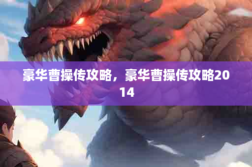 豪华曹操传攻略，豪华曹操传攻略2014