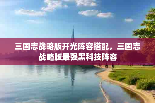 三国志战略版开光阵容搭配，三国志战略版最强黑科技阵容