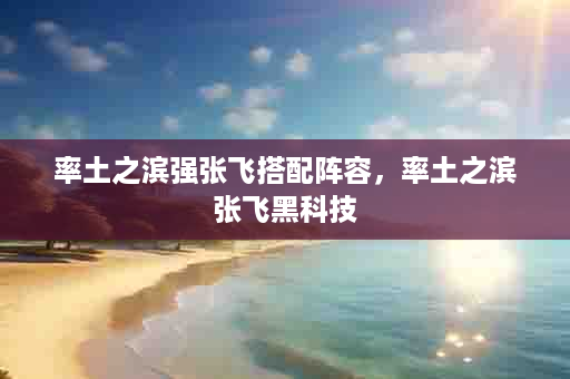 率土之滨强张飞搭配阵容，率土之滨张飞黑科技