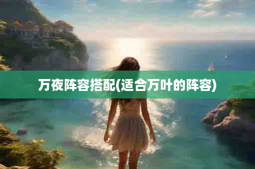 万夜阵容搭配(适合万叶的阵容)