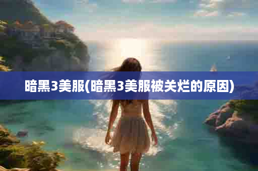 暗黑3美服(暗黑3美服被关烂的原因)