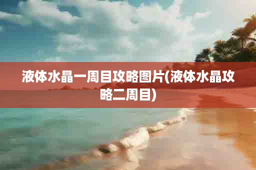 液体水晶一周目攻略图片(液体水晶攻略二周目)