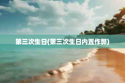 第三次生日(第三次生日内置作弊)