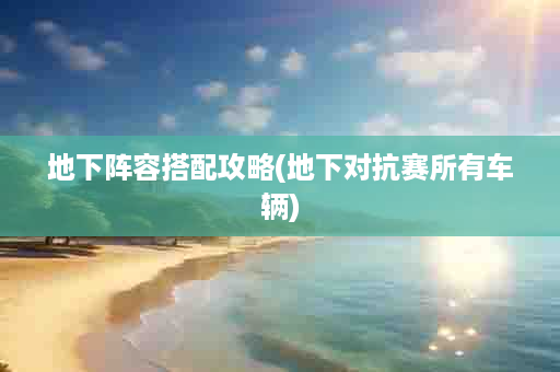 地下阵容搭配攻略(地下对抗赛所有车辆)