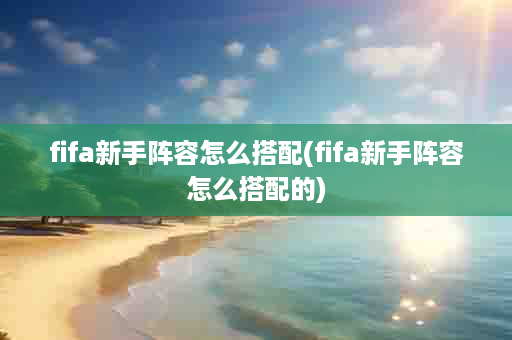 fifa新手阵容怎么搭配(fifa新手阵容怎么搭配的)