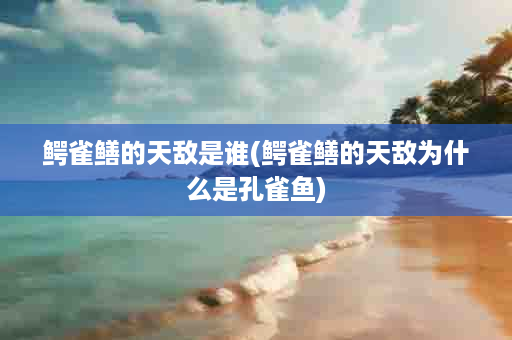 鳄雀鳝的天敌是谁(鳄雀鳝的天敌为什么是孔雀鱼)