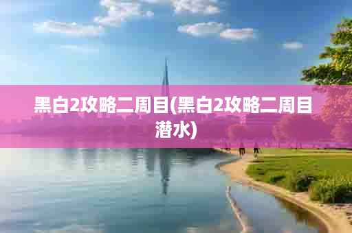 黑白2攻略二周目(黑白2攻略二周目 潜水)