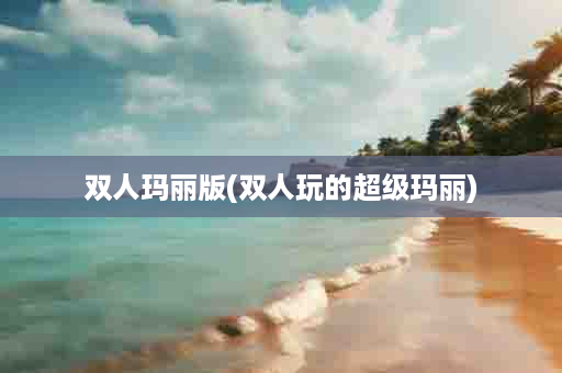双人玛丽版(双人玩的超级玛丽)