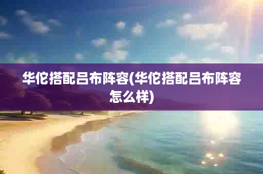 华佗搭配吕布阵容(华佗搭配吕布阵容怎么样)